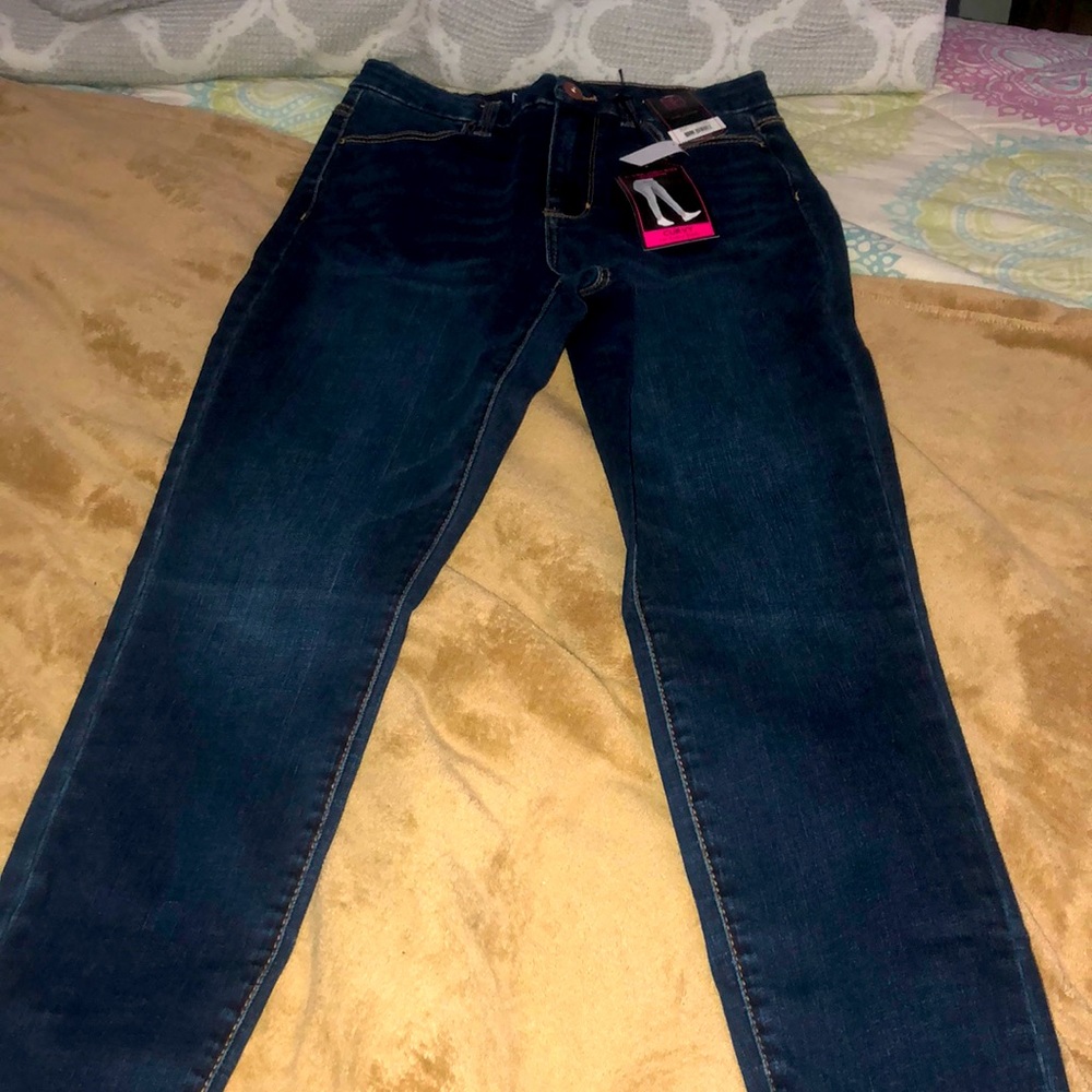 Dark blue jeans